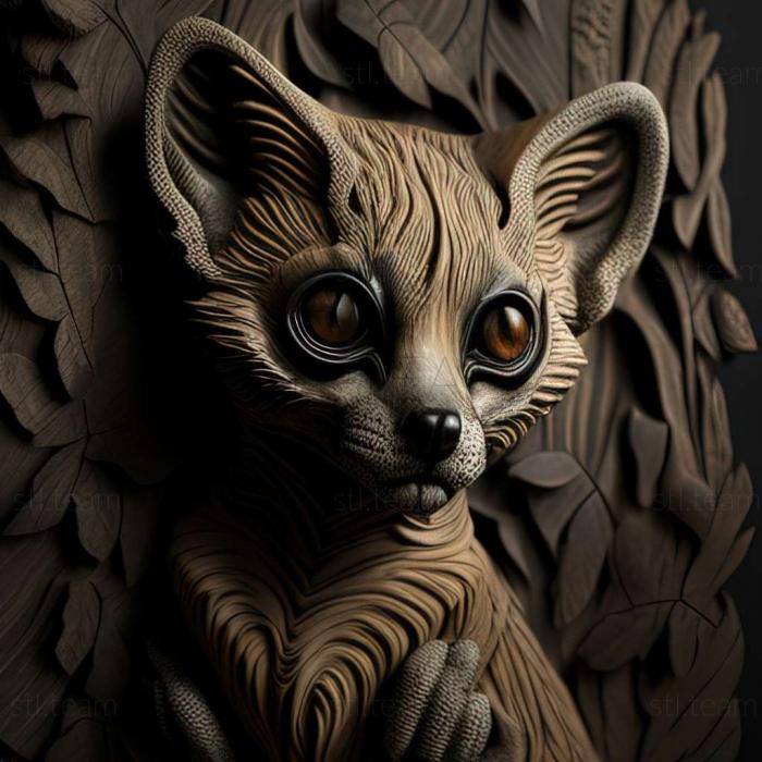3D model Cat Lemur (STL)